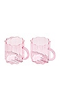 view 1 of 2 Wave Mugs Set of 2 in Pink