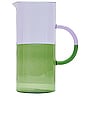 view 1 of 2 Two Tone Pitcher in Lilac & Green
