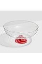 view 2 of 3 Swirl Salad Bowl in Red & Pink