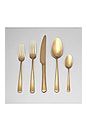view 2 of 3 Flatware Set in Matte Gold