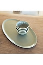 view 3 of 6 PLATO DE SERVIR OVAL SERVING PLATTER in Beachgrass Green