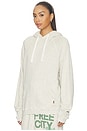 view 2 of 4 Basicgoodness Light Terry Fluff Hoodie in Heatheryumm Oats