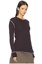 view 2 of 4 Superyumm Thermal Top in Chocolate