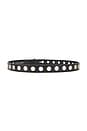 view 2 of 3 Rebecca Belt in Black Calf With Mixed Grommets