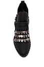 view 3 of 5 BOTINES FRINGE in Black Printed Lizard