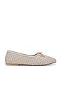 view 1 of 5 Roma Flat in Crystal Closed Woven Calf