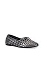 view 2 of 5 Roma Flat in Gunmetal Closed Woven Calf