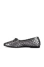 view 5 of 5 Roma Flat in Gunmetal Closed Woven Calf
