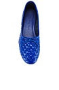 view 4 of 5 Roma Flat in Cobalt Closed Woven Calf