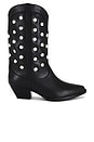 view 1 of 5 Loretta Boot in Black Calf With Studs