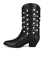 view 5 of 5 Loretta Boot in Black Calf With Studs