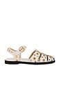 view 1 of 5 Sera Flat in Bone Calf With Mixed Grommets