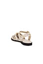 view 3 of 5 Sera Flat in Bone Calf With Mixed Grommets