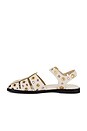 view 5 of 5 Sera Flat in Bone Calf With Mixed Grommets
