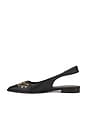 view 5 of 5 Marie Slingback in Black Calf With Mixed Grommets