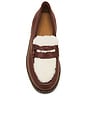 view 4 of 5 LOAFERS ELBA in Cognac Calf With Shearling