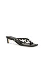 view 2 of 5 Elaine Sandal in Black With Gold Studs