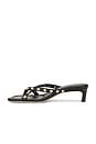 view 5 of 5 Elaine Sandal in Black With Gold Studs