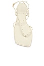 view 4 of 5 Alexia Sandal in Vanilla With Gold Studs