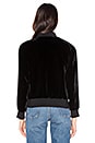 view 3 of 4 Denim Le Velvet Bomber Jacket in Noir