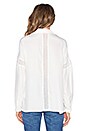 view 3 of 4 BLUSA LE LACE TRIM in Off White