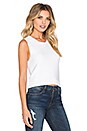 view 2 of 3 Denim Le Crop Sweater Tank in Blanc