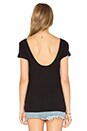 view 4 of 5 Denim Le Scoop Back Tee in Noir