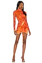 view 1 of 3 X REVOLVE Long Sleeve Mini Dress in Orange