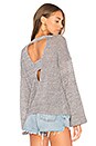 view 1 of 5 Hoover Open Back Sweater in Natural & Black