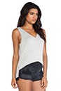 view 2 of 4 Lin V-Neck Tank in Heather Grey