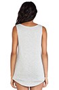 view 3 of 4 Lin V-Neck Tank in Heather Grey