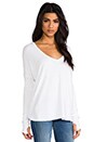 view 2 of 6 Robin Thermal Flowy Top with Thumb Holes in White