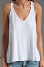 view 3 of 3 V Layering Tank in White