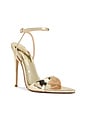 view 2 of 5 GG Heel in Mirrored Gold