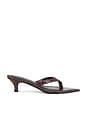 view 1 of 5 Ginza Thong Slipper in Brown Croc