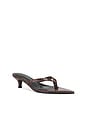 view 2 of 5 Ginza Thong Slipper in Brown Croc
