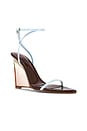 view 2 of 5 x REVOLVE Andx Wedge Sandal in Chocolate Brown & Blue Sorbet