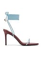 view 1 of 3 x REVOLVE Barely There Lace Up Heel in Burgundy & Blue Sorbet