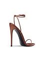 view 3 of 4 Andx Satin Sandal in Chocolate