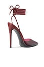 view 3 of 3 Luisa Lace Up Pump in Smoked Cherry