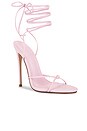 view 2 of 5 Athens Lace Up Heels in Light Pink