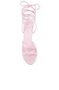 view 4 of 5 Athens Lace Up Heels in Light Pink