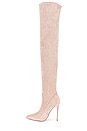view 5 of 5 T21 Classic Over the Knee Boot in Nude Suede