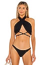view 1 of 5 HAUT DE MAILLOT DE BAIN LUCIAN in Black