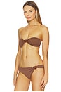 view 2 of 4 Eli Bandeau Bikini Top in Pinecone