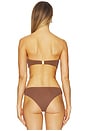 view 3 of 4 Eli Bandeau Bikini Top in Pinecone