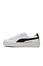 view 5 of 6 ZAPATILLAS DE CUERO CON EFECTO AGRIETADO in White & Black & White