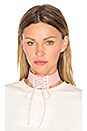 view 1 of 2 Lace Up Choker in Silver Pink & Vanilla Ice