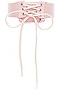 view 2 of 2 Lace Up Choker in Silver Pink & Vanilla Ice