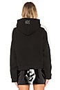view 3 of 4 Hooded Panel Sweatshirt in Cotton Black